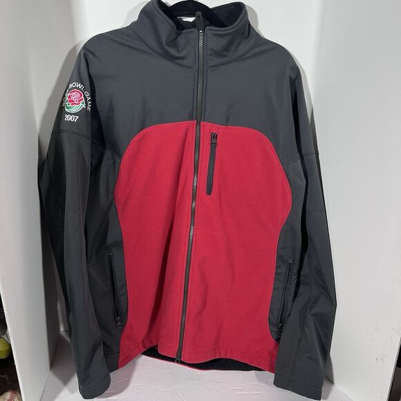 Nike Other - Nike 2007 Rose Bowl Game Full Zip Jacket Red/grey Men's Size XL
